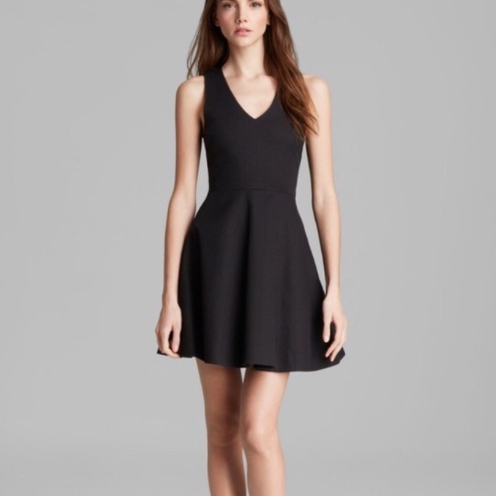 Joie Norton fit and flare dress - black medium